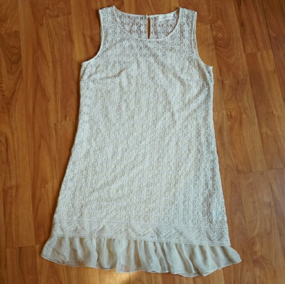 4 Love and Liberty Iva Mesh Embroidered Dress