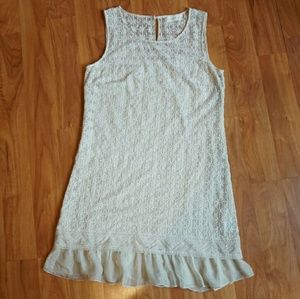 4 Love and Liberty Iva Mesh Embroidered Dress