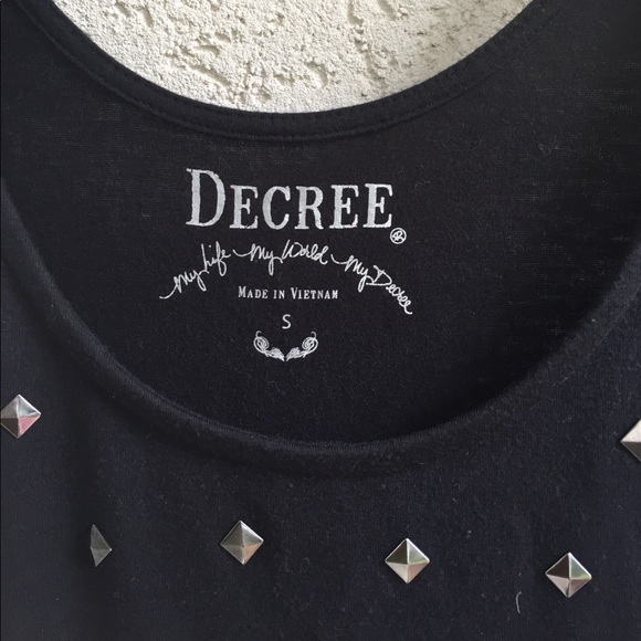 Black tank top with studs size s kholls - Picture 2 of 3