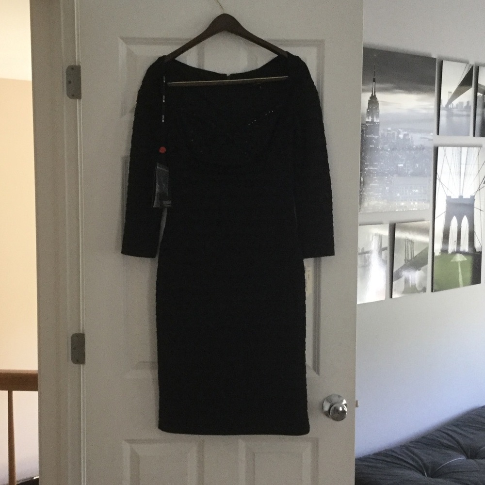 Tadashi little black dress