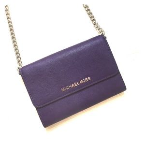 Purple Michael kors crossbody