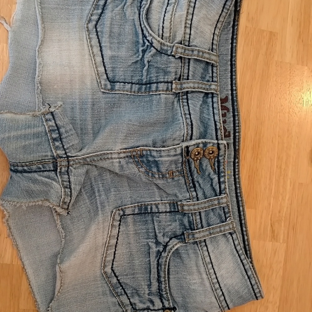 Mudd faded jean shorts