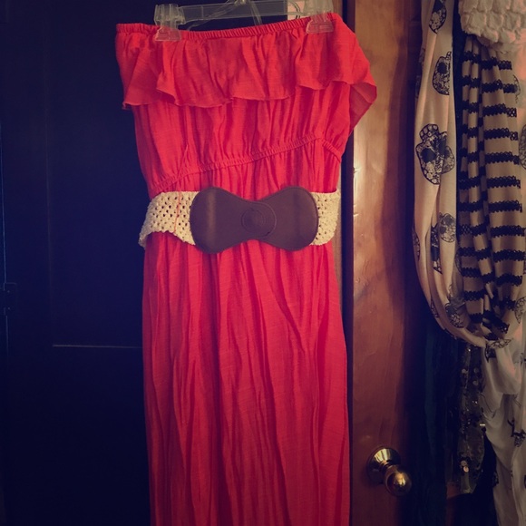 Salmon Summer Dress Never Worn - Picture 1 of 2