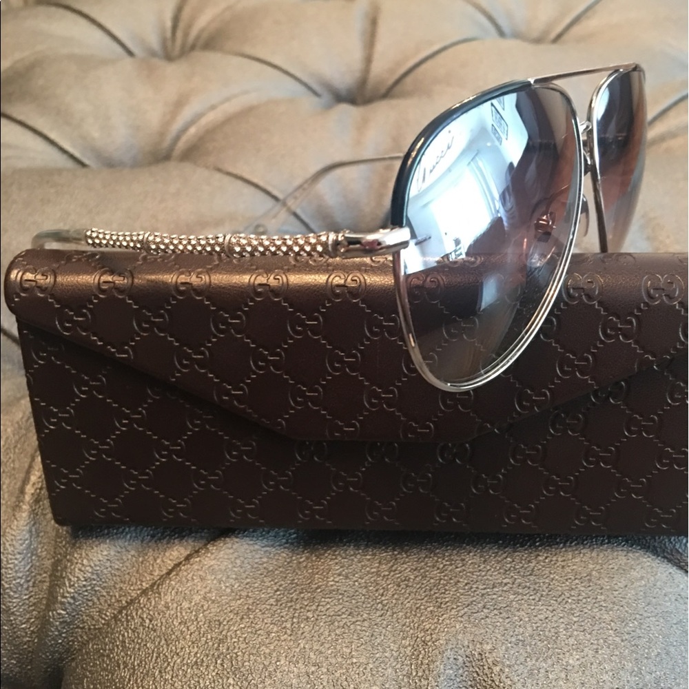 Gucci Aviator crystal sunglasses - Picture 7 of 8