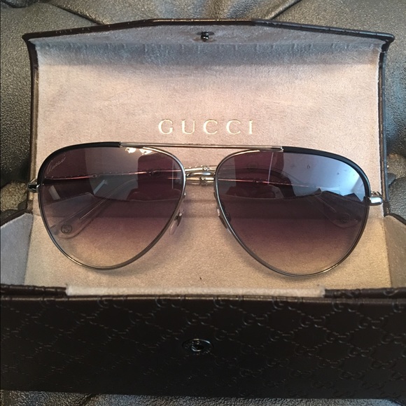 gucci clear aviator glasses