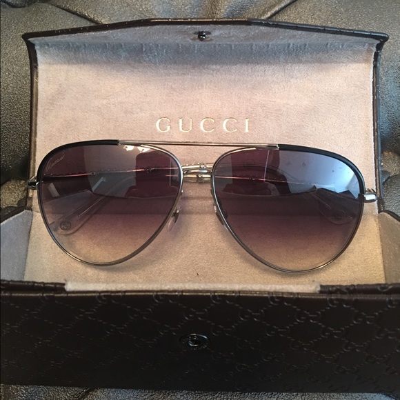 Gucci | Accessories | Gucci Aviator Crystal Sunglasses | Poshmark