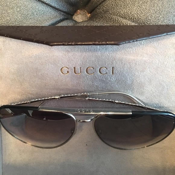 Gucci Aviator crystal sunglasses - Picture 3 of 8