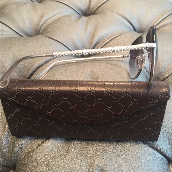 Gucci Aviator crystal sunglasses - Picture 5 of 8