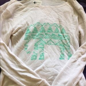 Light weight crew neck sweatshirt