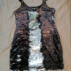 NWT color changing sequined minidress