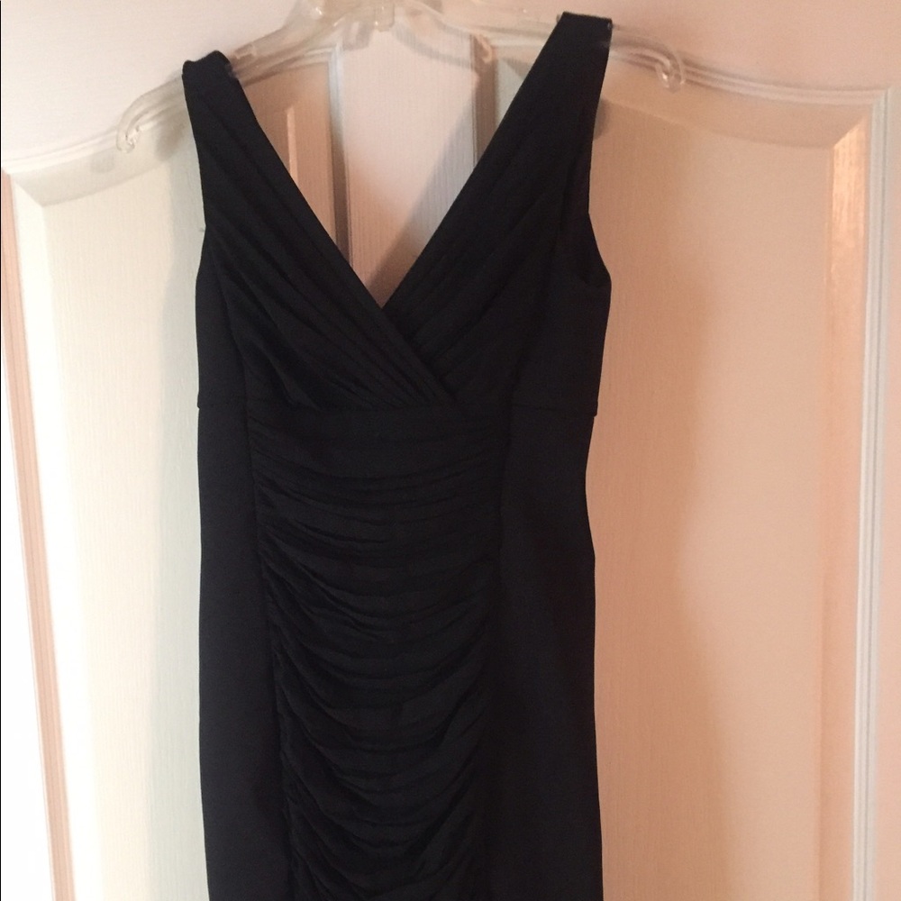 Sleeveless black dress