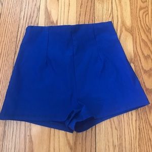 Blue Stretchy Shorts