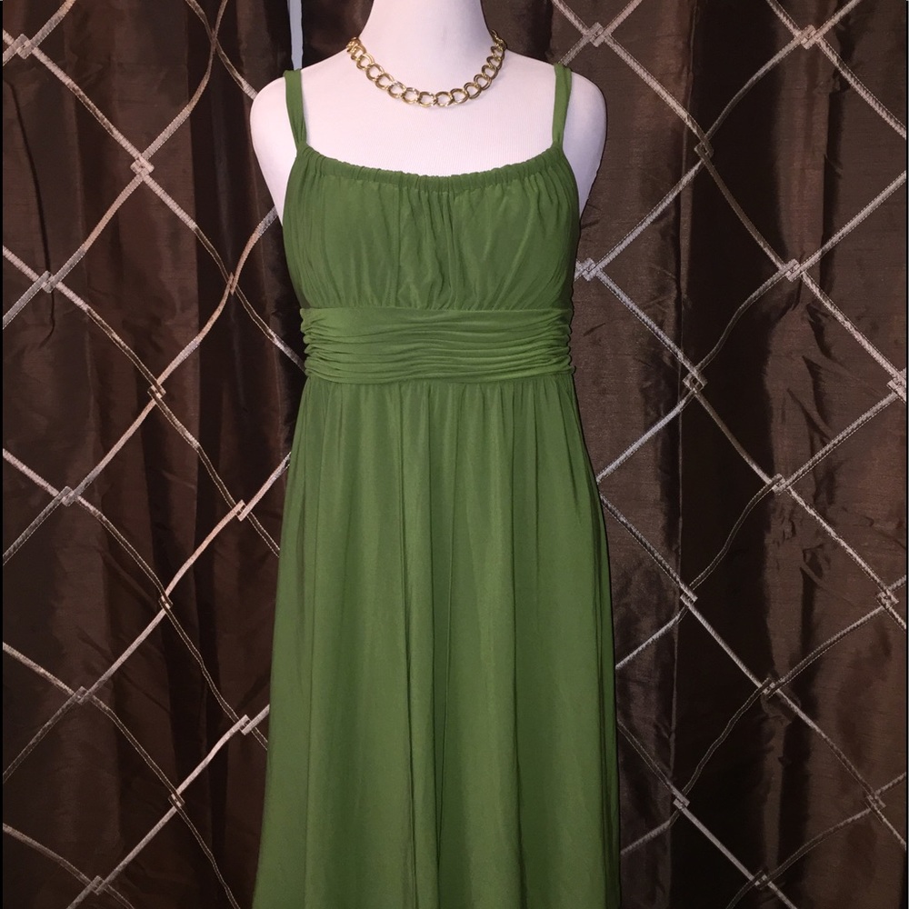 Emerald green dress