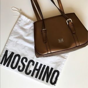 Vintage Brown Moschino Shoulder Strap Purse
