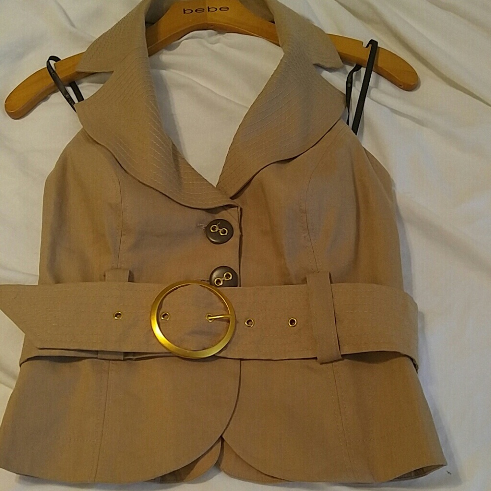 bebe vest. Shorts sold separately
