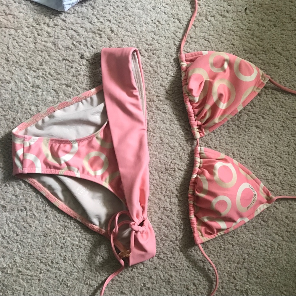 Pink white bikini set from Hawaii