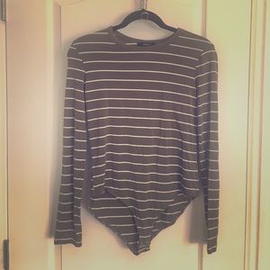 Forever 21 stripped knit body suit