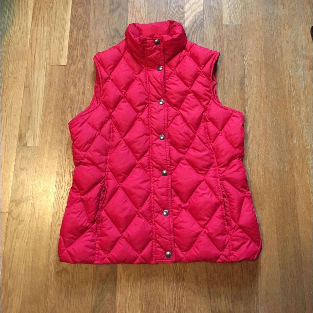 Lands' End Down Vest! EUC! Sz S (6/8)
