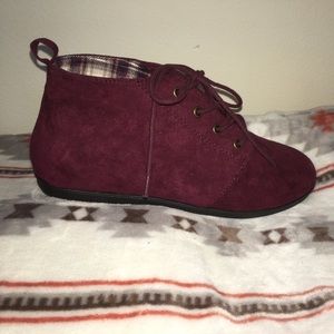 Maroon Booties