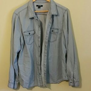 Denim button up