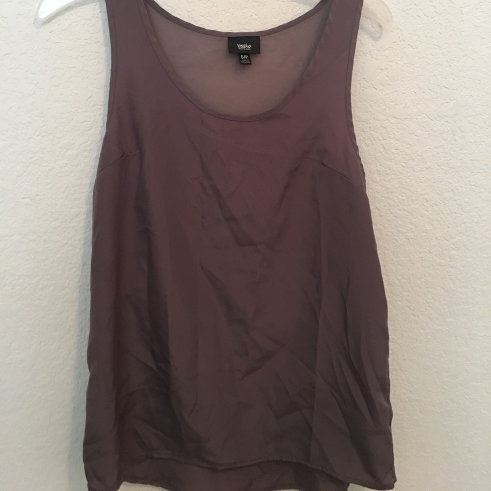 Gray flowy top