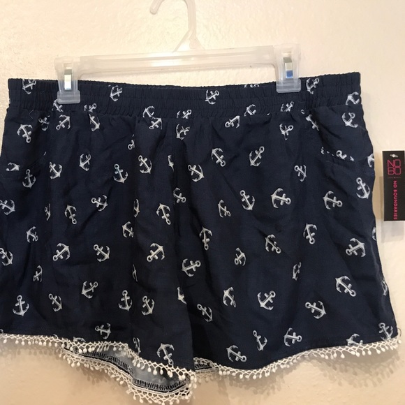No Boundaries Pants - ⚓️ Cute navy anchor shorts ⚓️