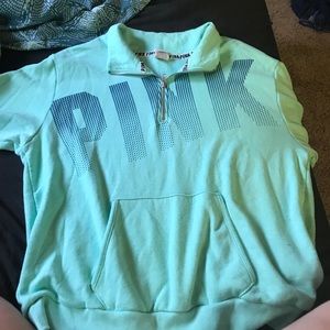 Pink half zip jacket