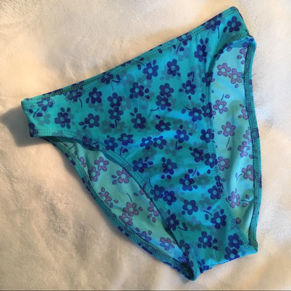Vintage Blue Bikini Bottom