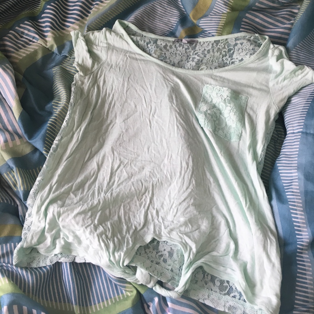 Light pastel green shirt