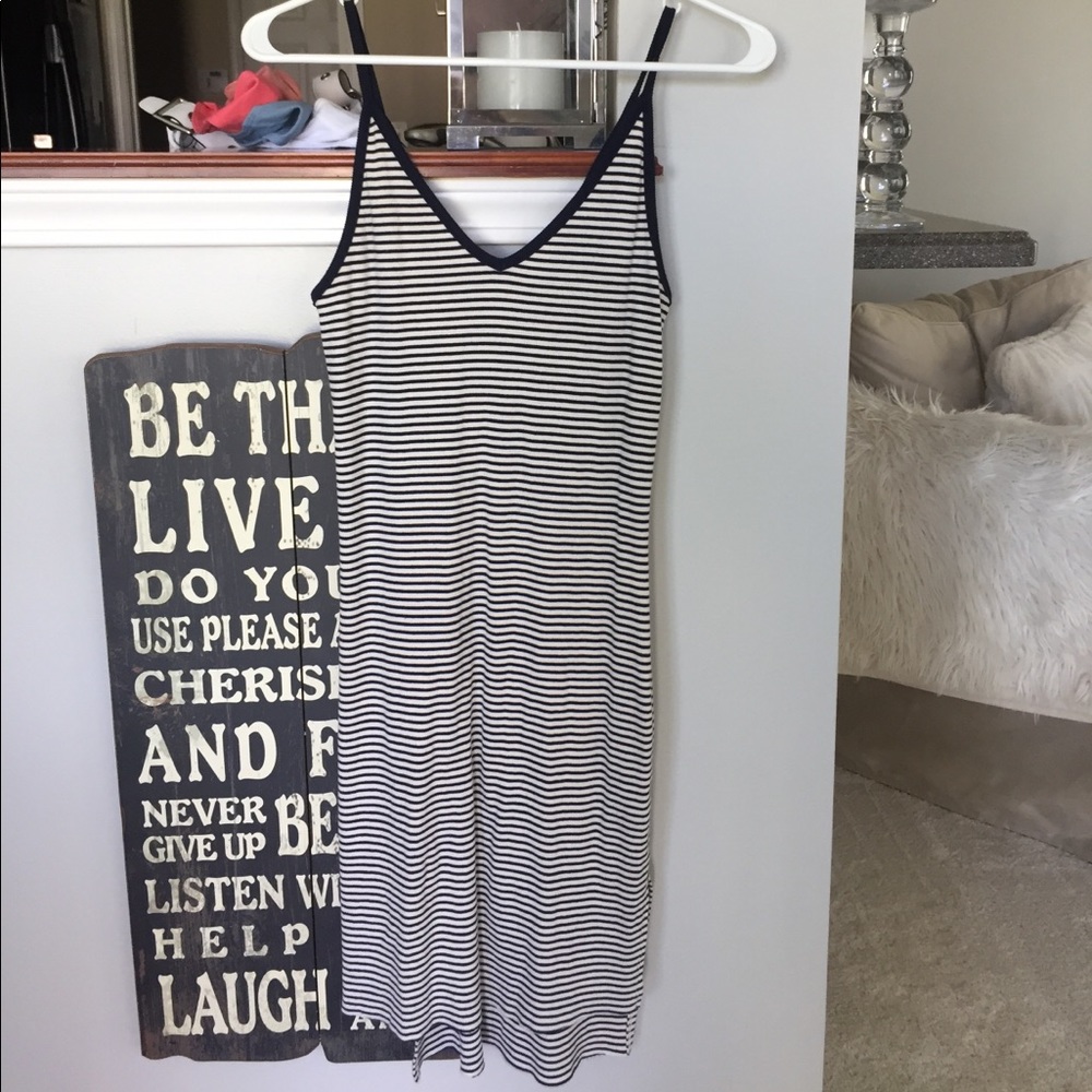 Blue and white bodycon