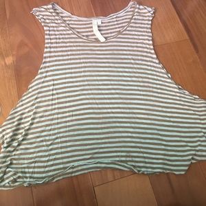 LF striped tank top. Size xs. Ombré fading striped