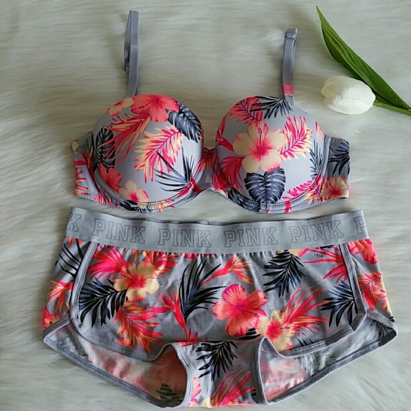PINK Victoria's Secret Other - PINK VS PUSH-UP BRA 36C & BOYSHORT L