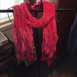 Pink scarf