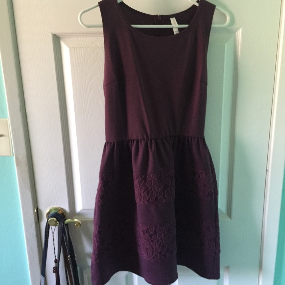 Purple semi formal dress