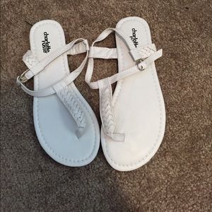 White sandals