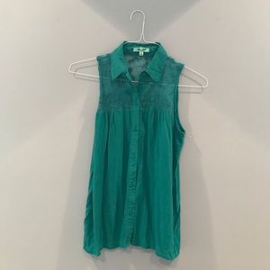 Blue layering tank top