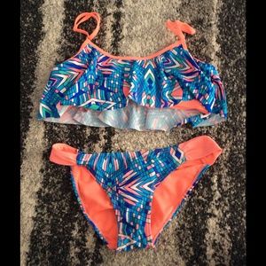 Multicolored bathing suit great condition