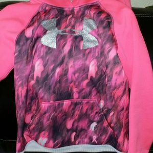 Girls Fleece Under Armour Hoodie Big Logo