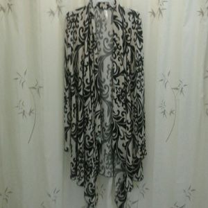 Cream and black cardigan