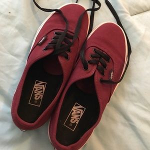 Maroon red vans size 2.5.
