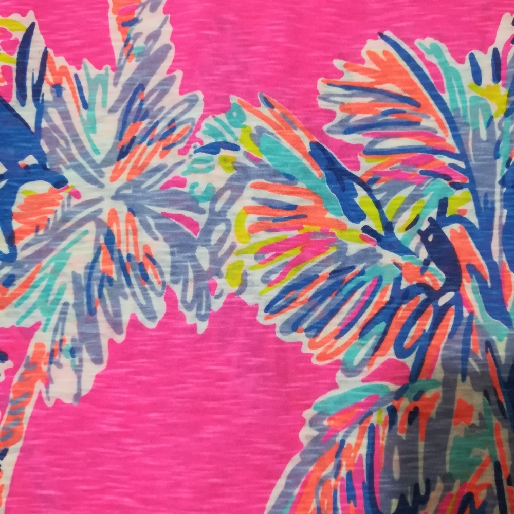 Lilly Pulitzer - Flamingo Pink Nice Stems Fabric