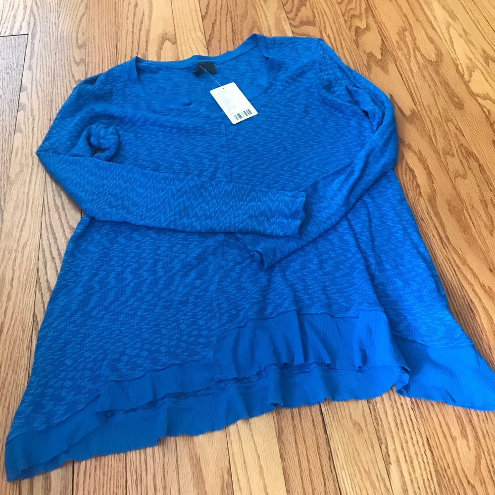 Blue Long Sleeve Top with tags