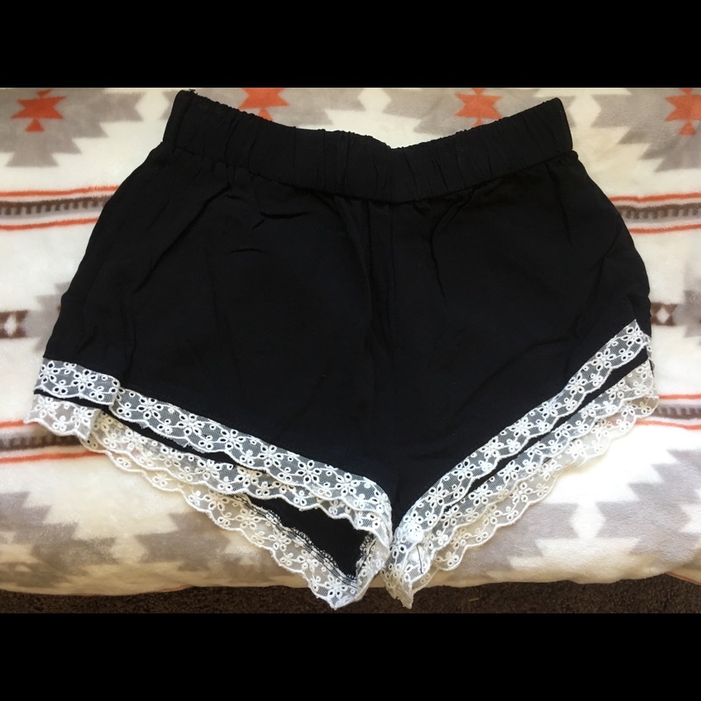 Lace Trim Shorts