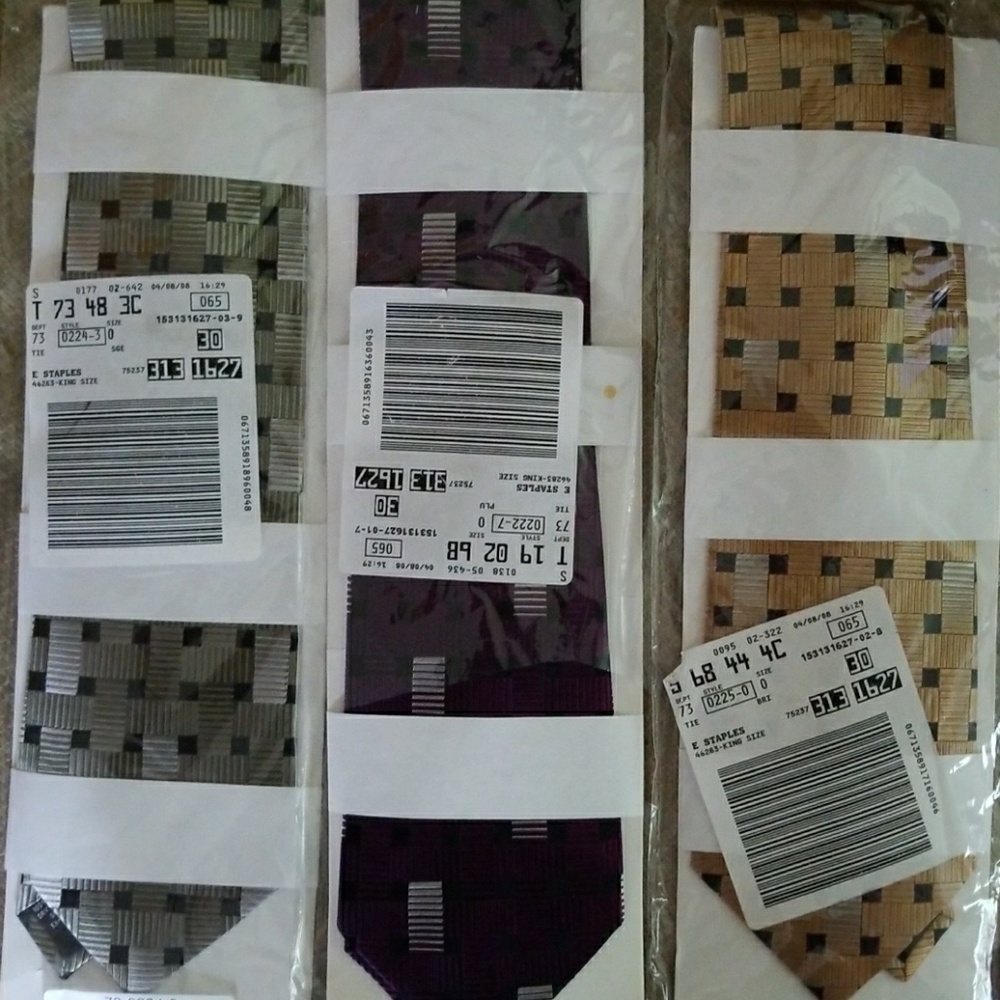 100% Silk Ties (Set of 3)