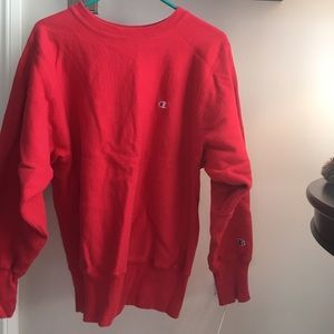 Red Champion Sweatshirt