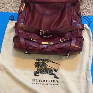 Authentic Burberry L bag with purse . Used