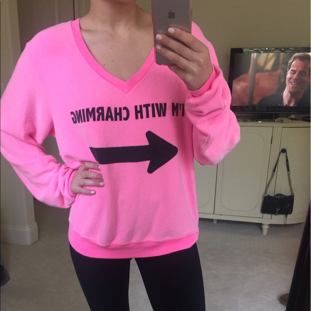 Wildfox "I'm with charming" Jumper