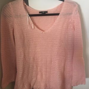 H&M spring pink sweater