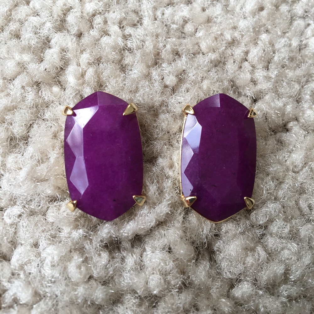 Purple Stud Earrings