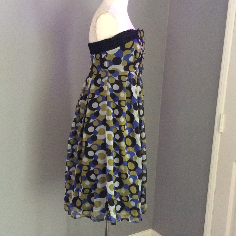 Bella Strapless Multi Colored Dotted Dress - Picture 3 of 6